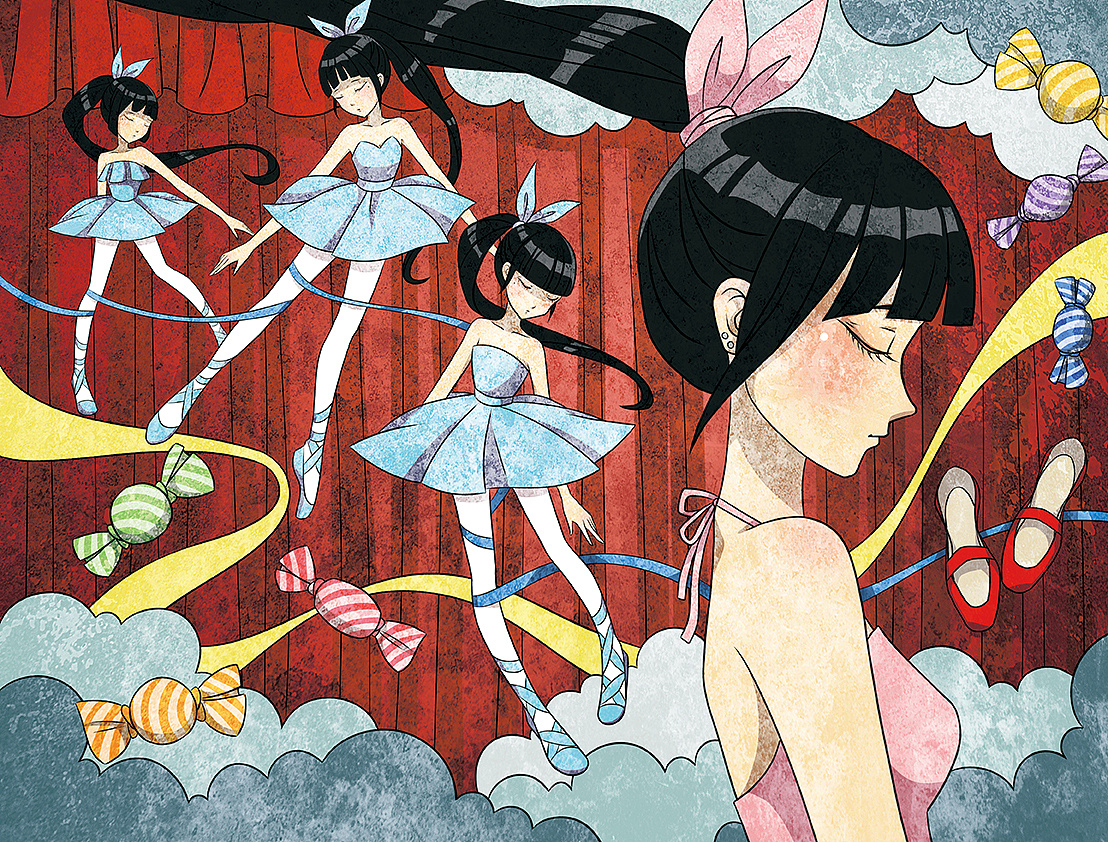 2013年创作的一组插画作品之一,也是我特别