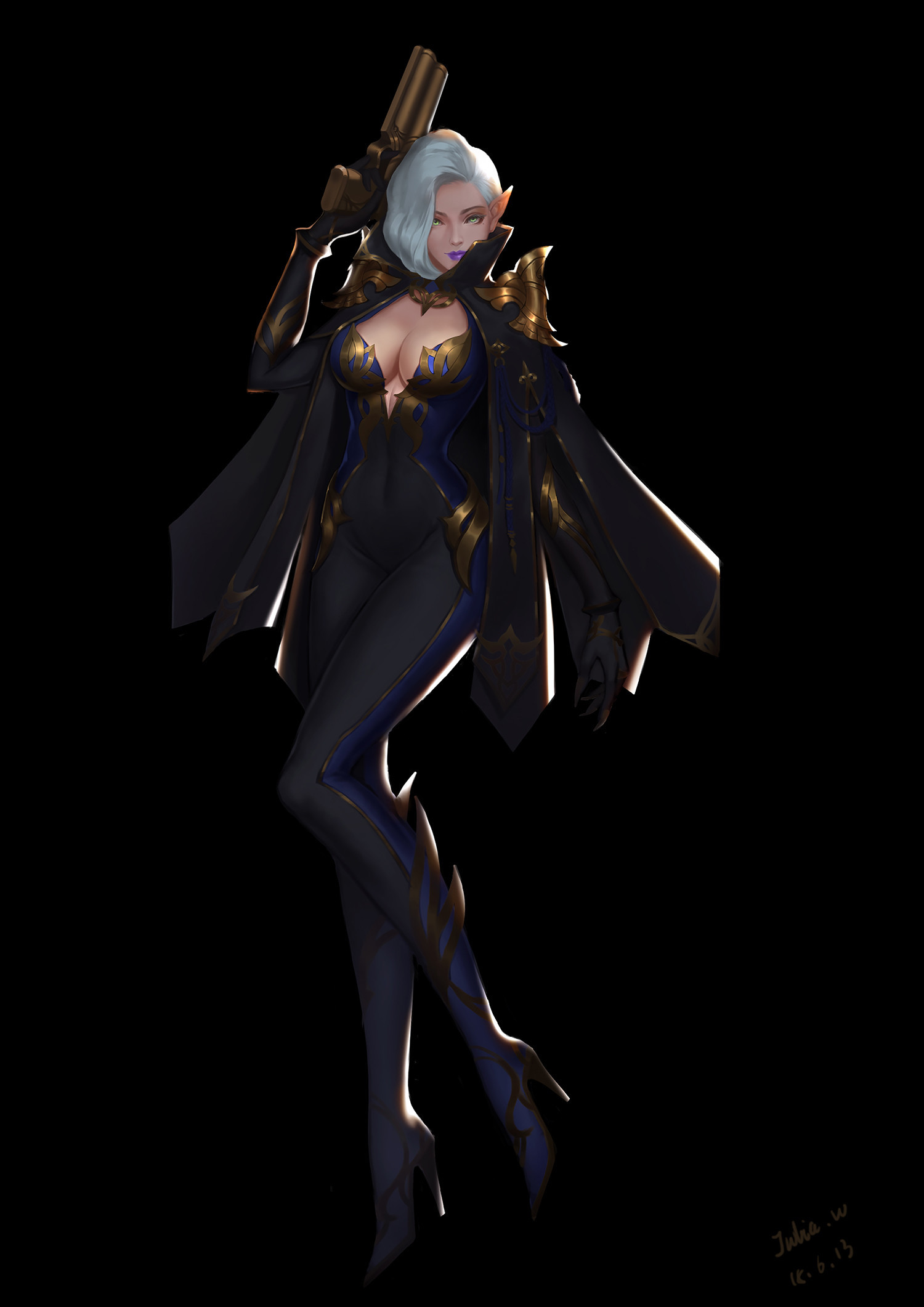 captain-blue——欧美写实风格角色原画|插画|游戏原画|juliawoo