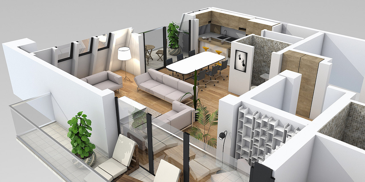 私人别墅3D室内布置效果（图ZMjA1MDQ2MzA0） - 家装设计 - 站酷设计师梵高全屋定制原创素材 - 站酷ZCOOL