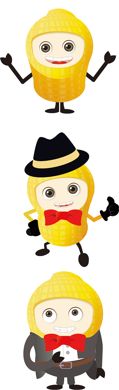 企业卡通人物花生的设计