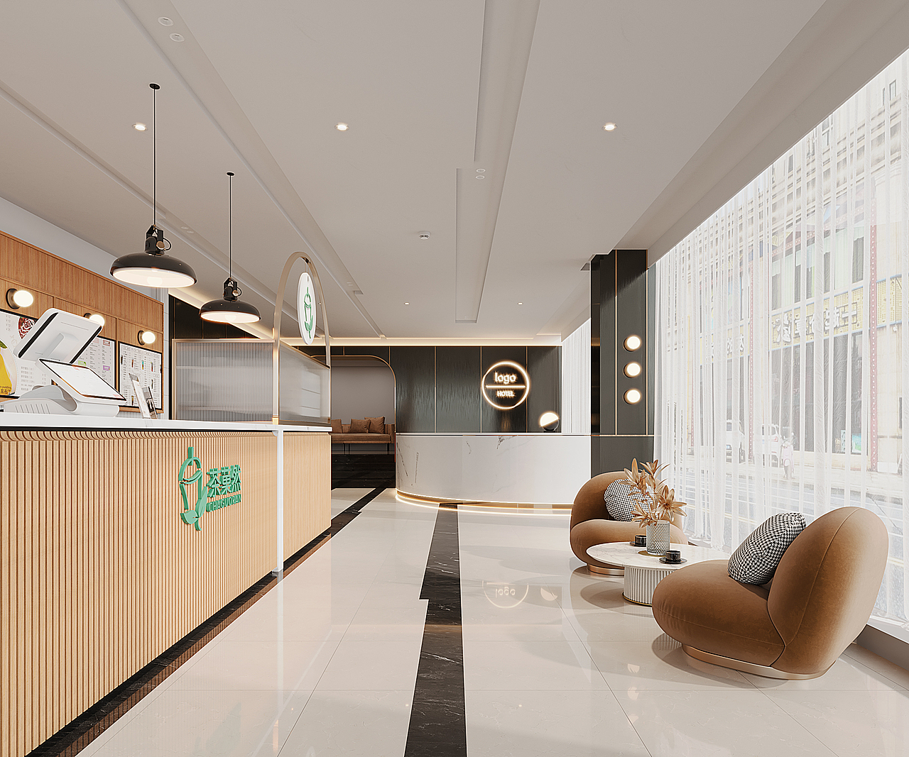 one house奶茶店（图ZMjY4MTUzOTQ4） - 商业空间设计 - 站酷设计师XF520原创素材 - 站酷ZCOOL