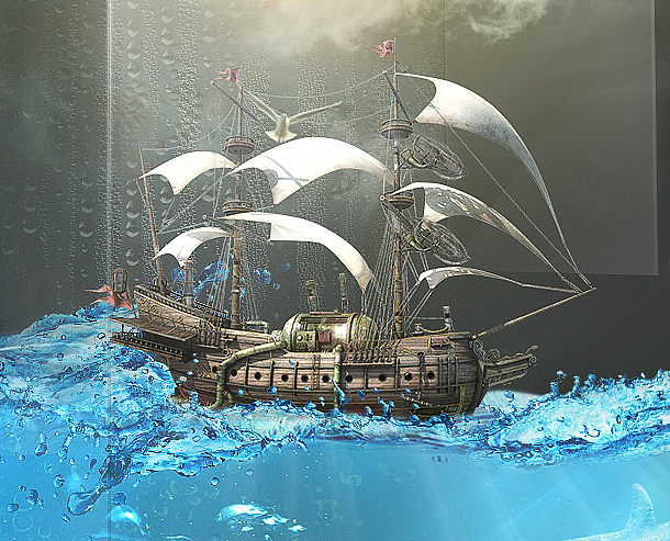 Aquarium-壁纸合成作品,献给大家,希望喜欢。(图ZMjY2NzIxNjg=) - 海报 - 站酷设计师Dual_shadows原创素材 - 站酷ZCOOL