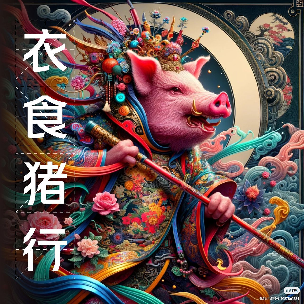 当生肖遇上了国潮|Dall-E3