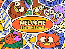 来参加海滩派对吧!Welcome to the beach party!