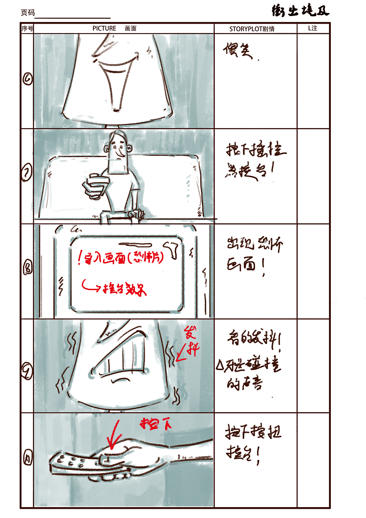 冲出埃及分镜脚本