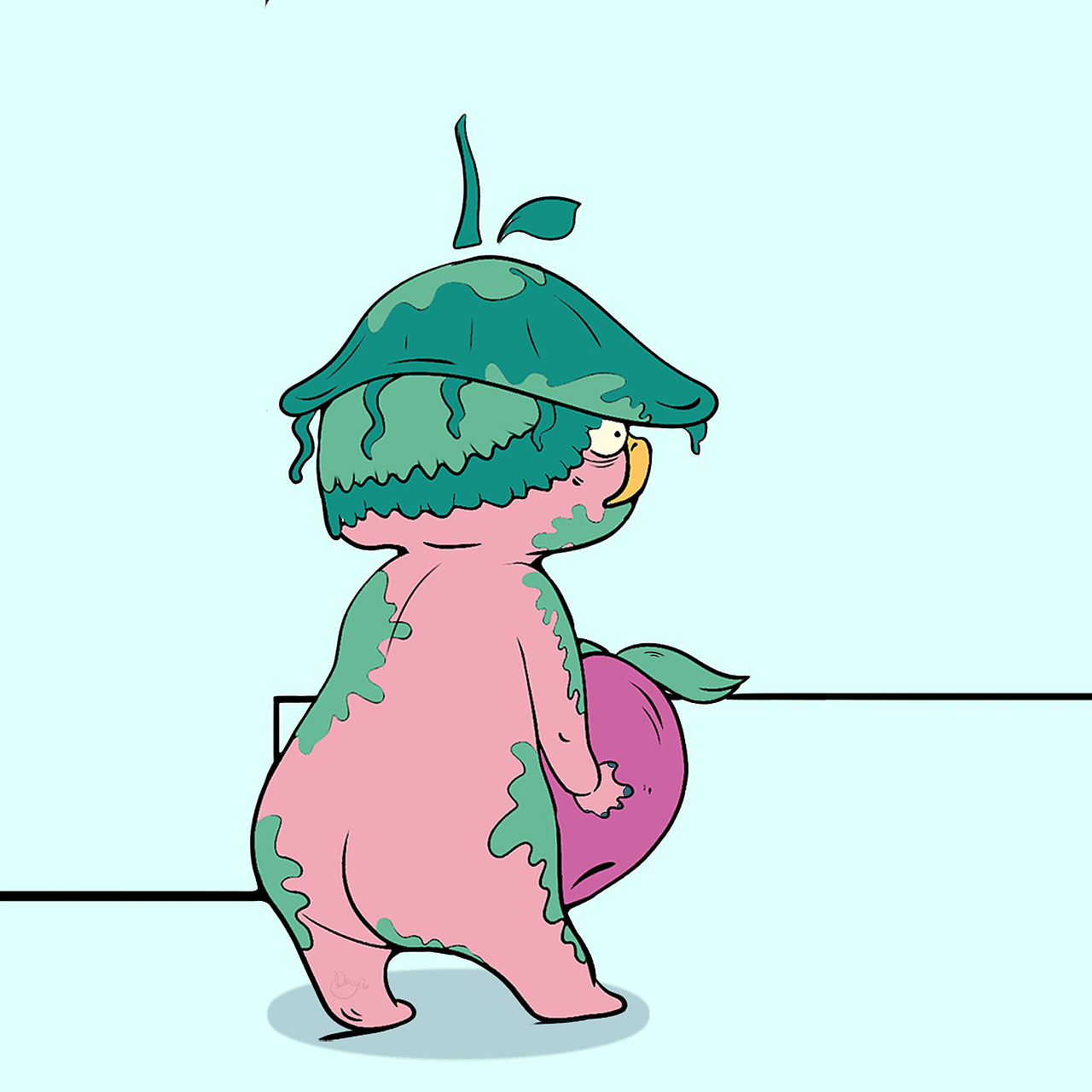 绿门（图ZMzA2ODg1Mzgw） - IP形象 - 站酷设计师DaYu羊习习习习原创素材 - 站酷ZCOOL