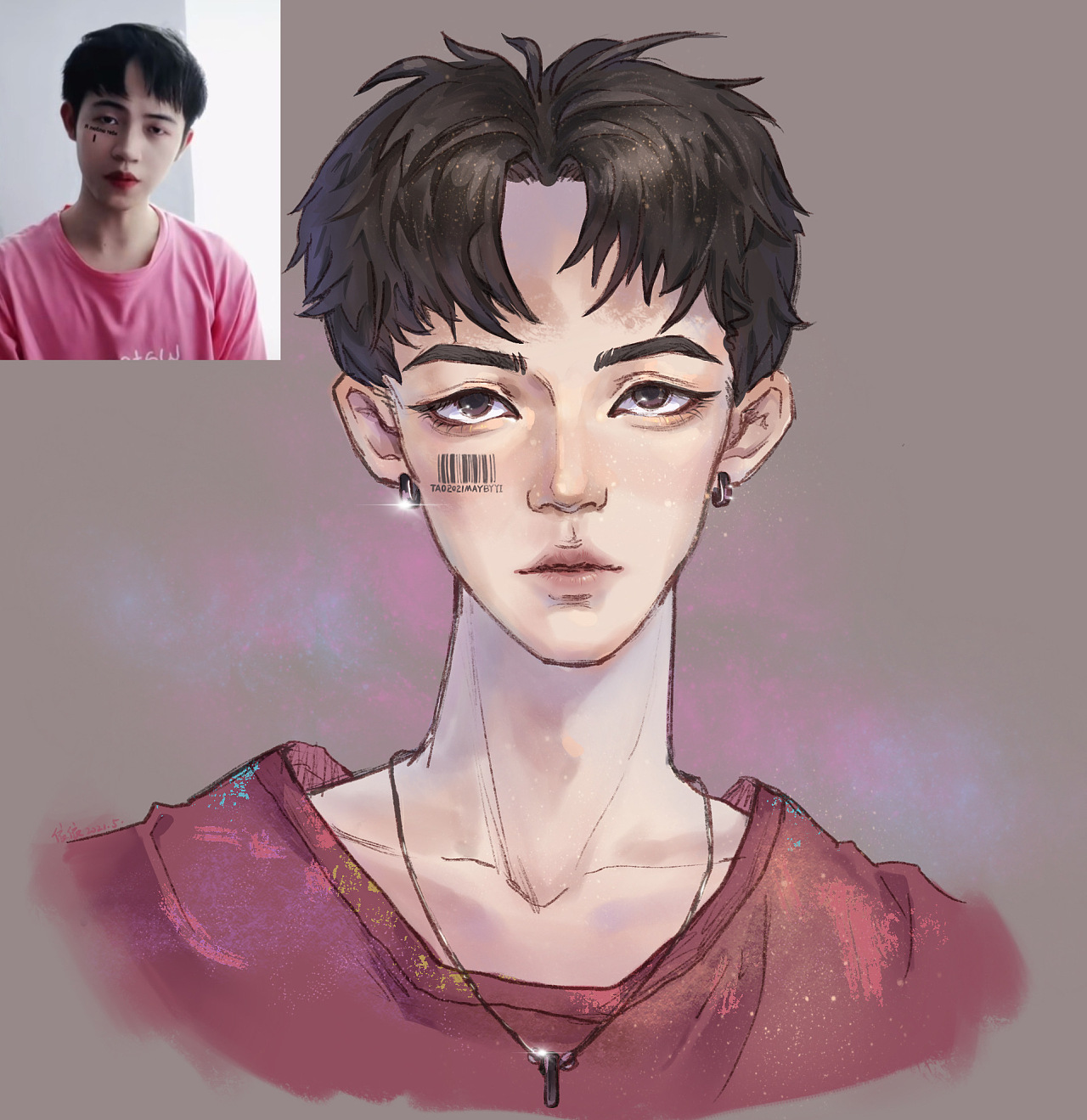 半厚涂男生|插画|创作习作|依sen - 原创作品 - 站酷 (zcool)