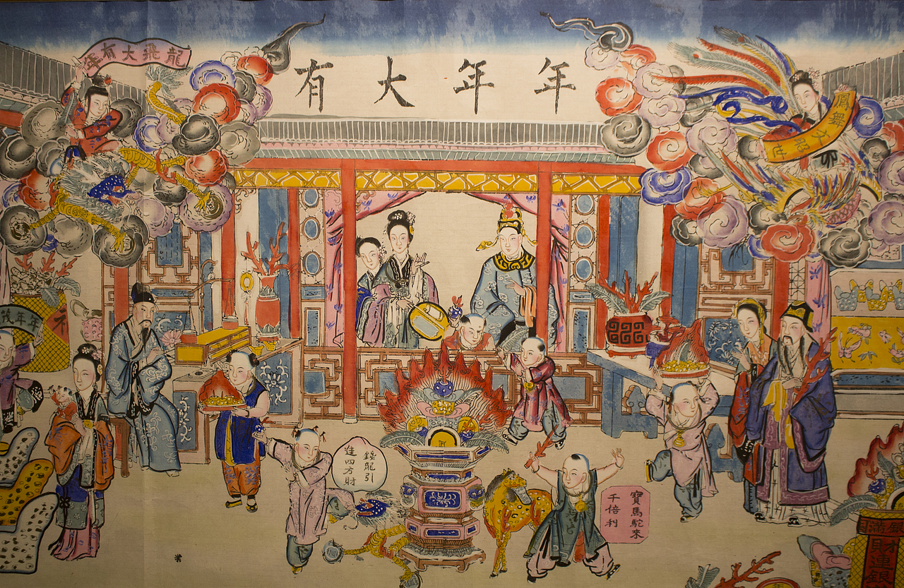 杨柳青年画|其他|其他|鲲化鹏_原创作品-站酷zcool