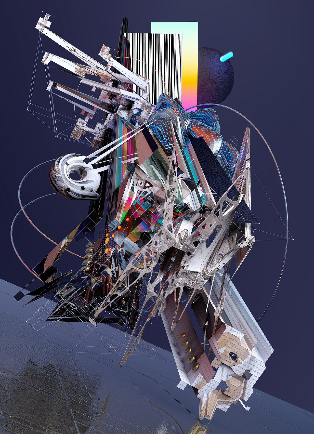 设计创新与未来 |《周末画报》年刊 | cgi三维插画创意