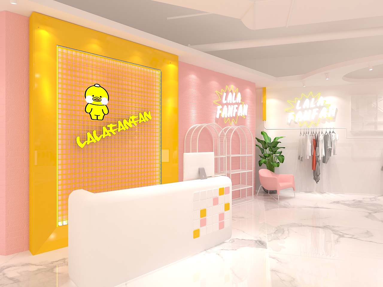 lalafanfan网红店铺设计呈现|空间|其他空间|tdt只想