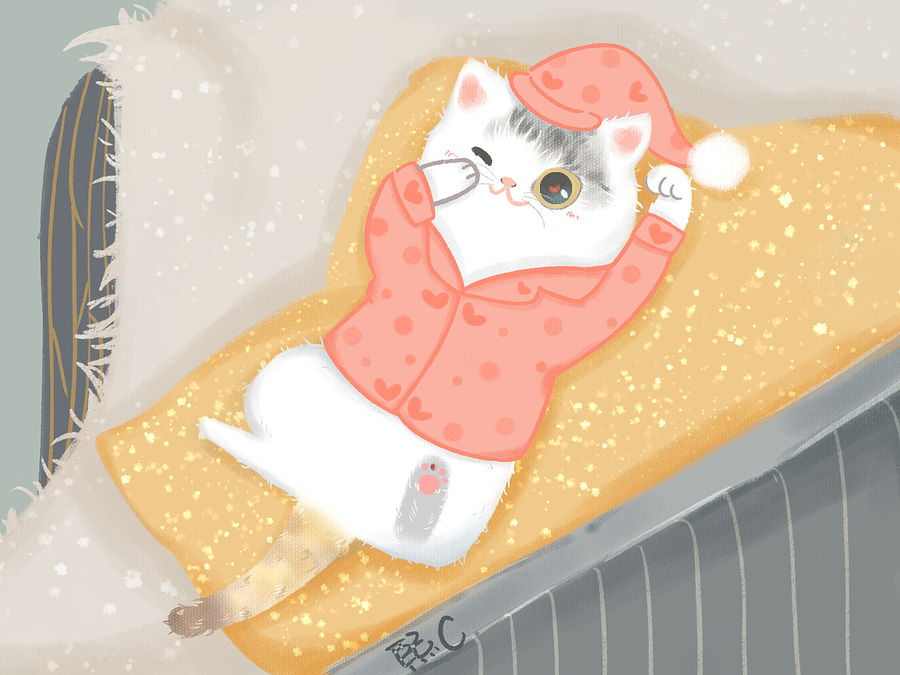 练习画的一些小猫咪~