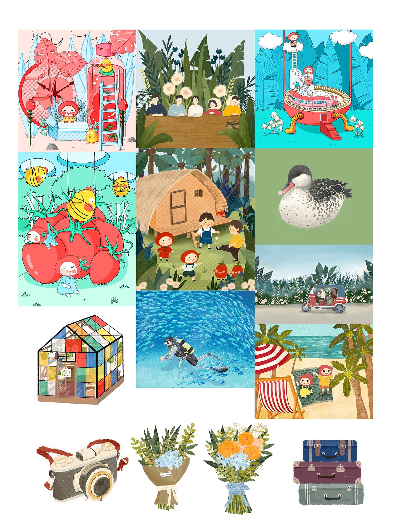 2018年终总结(图ZMTQ0ODQxMzE2) - 商业插画 - 站酷设计师青个蛋子原创素材 - 站酷ZCOOL