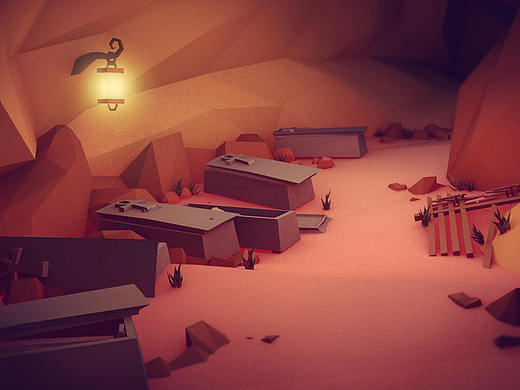 Walking Art行走的藝術：lowpoly三維遊戲場景