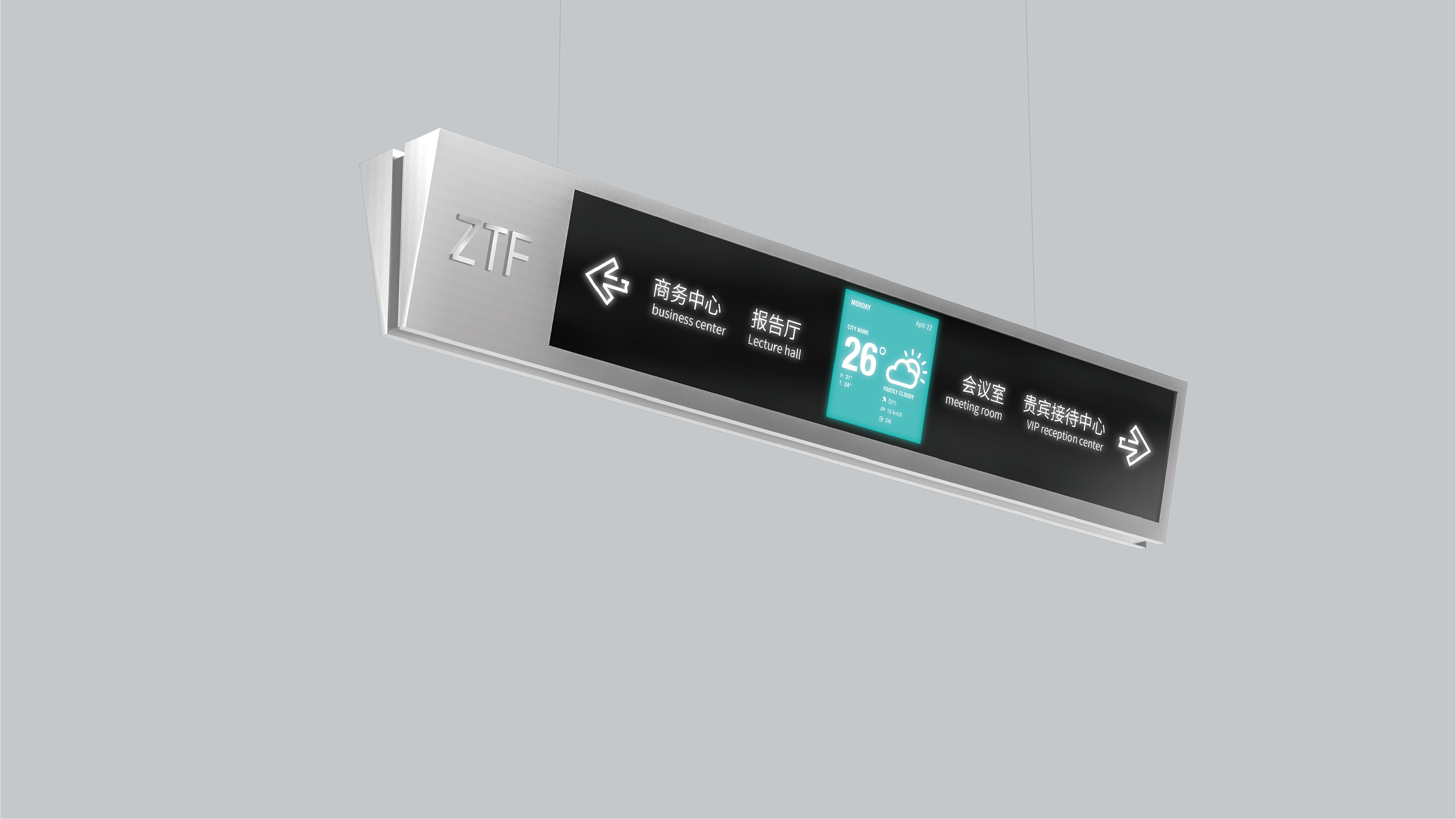 贵州全新地标,401米"ztf中心"导视系统设计赏析|空间|商业空间设计|贵