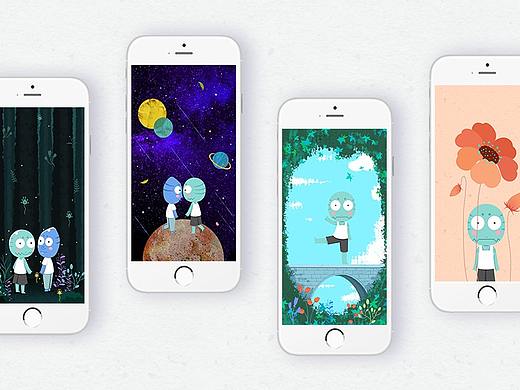 奔波儿灞与灞波儿奔-插画壁纸合集，共6幅。