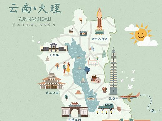 大理Map（个人主页-ZNDAwOTM2Mjg=） - 创作习作 - 站酷设计师薇ViVier原创素材 - 站酷ZCOOL