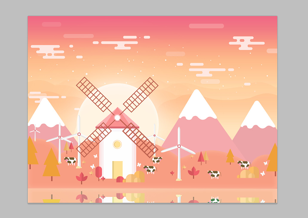 扁平化插画练习（图ZNTY0NzI4MTY=） - 闪屏/壁纸 - 站酷设计师HuSon_陳原创素材 - 站酷ZCOOL