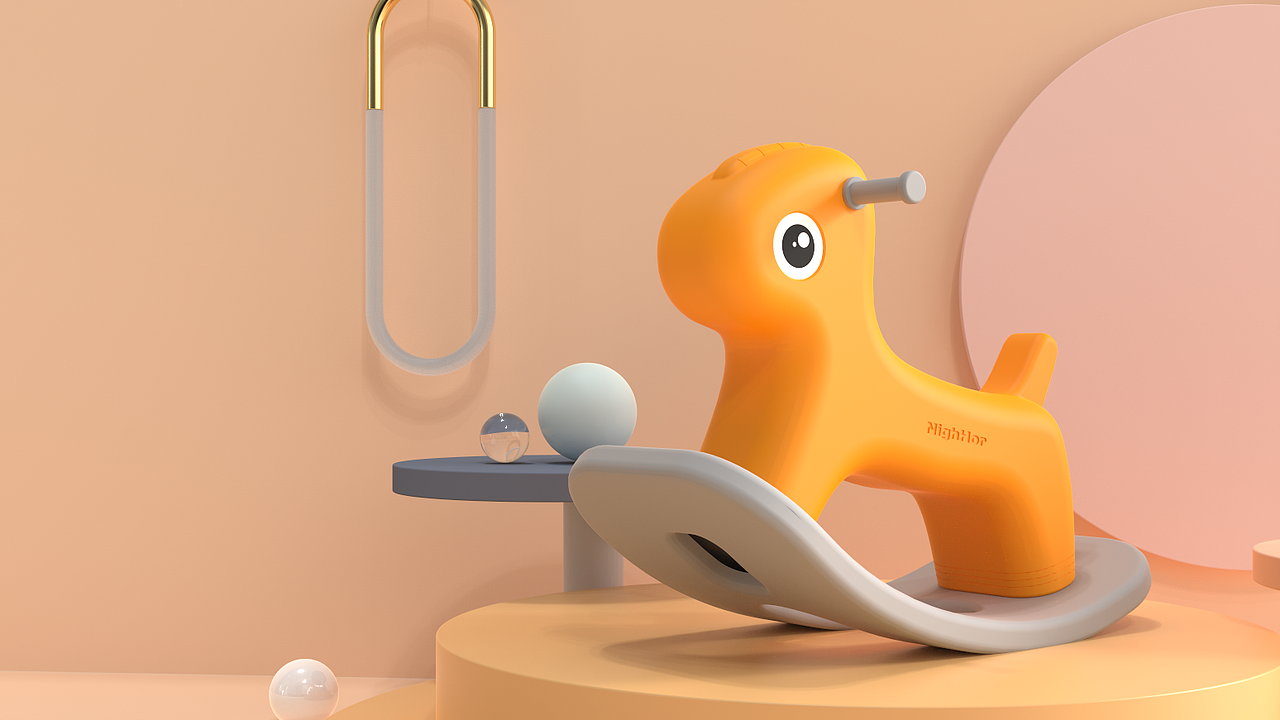 软萌可爱-儿童摇马设计（图ZMjczNjE4OTIw） - 玩具 - 站酷设计师王金鑫PLUS原创素材 - 站酷ZCOOL