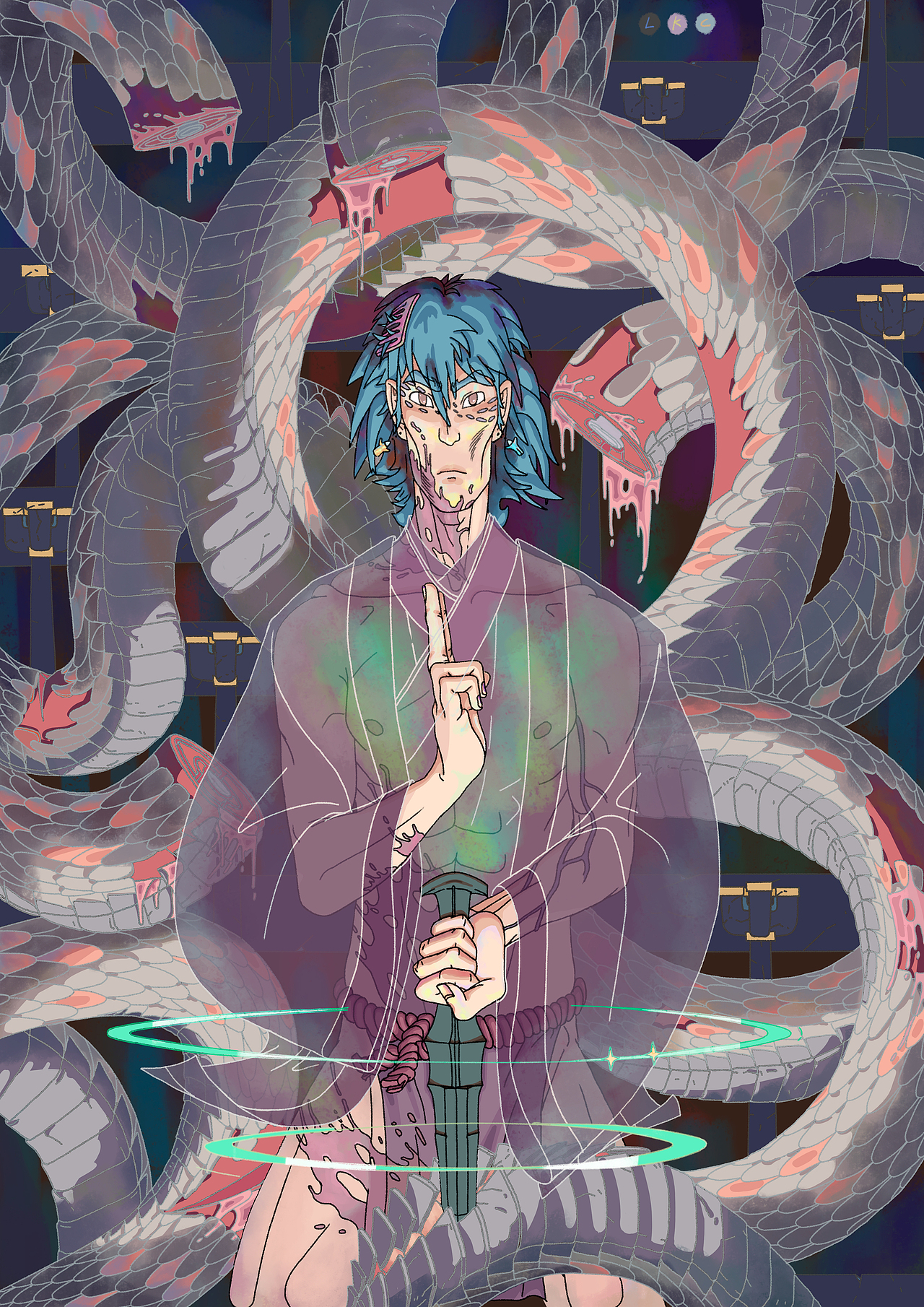 须佐之男命战八岐大蛇