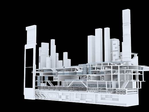 一个失败的立体城市沙盘模型，可失败的原因不在我！