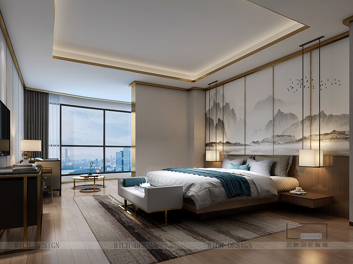 任丘中央公园中式装修装饰，深圳装修公司