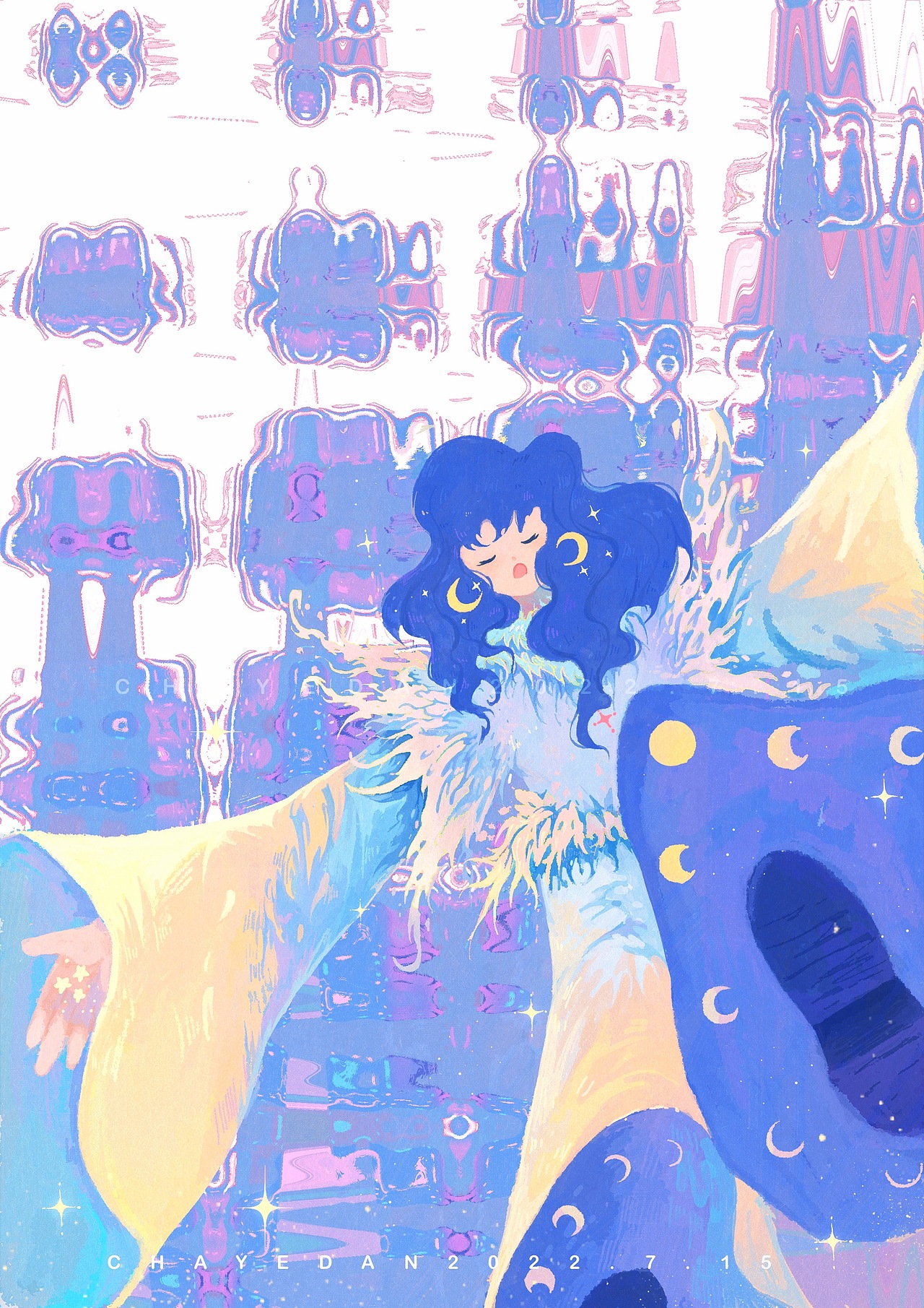 七月集（图ZMzA5MTc5MDM2） - 艺术插画 - 站酷设计师茶叶蛋有点烫原创素材 - 站酷ZCOOL