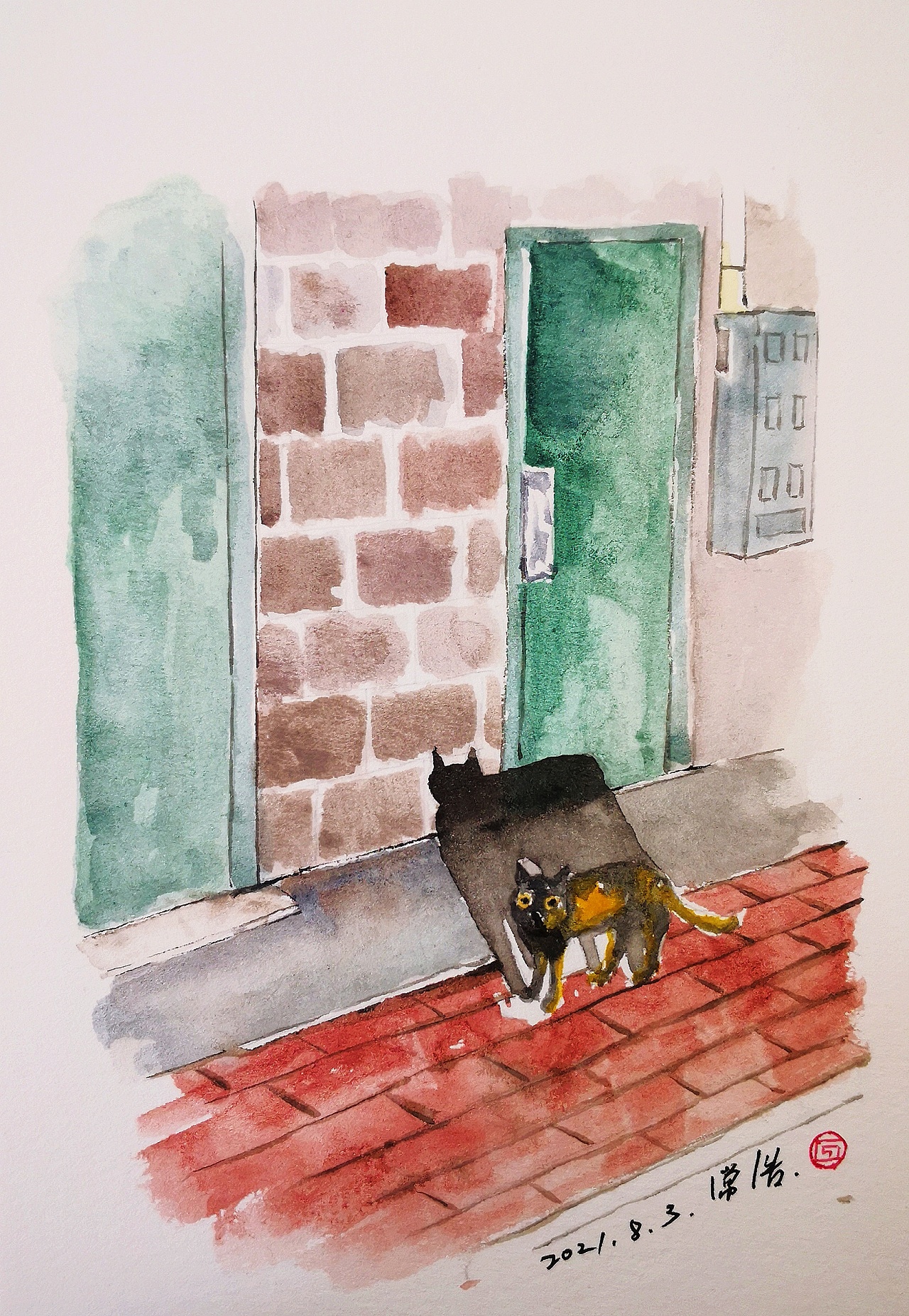 流浪猫记|插画|艺术插画|土老师的土画匠 - 原创作品 - 站酷 (zcool)