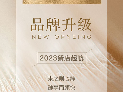美业品牌升级新店开业海报