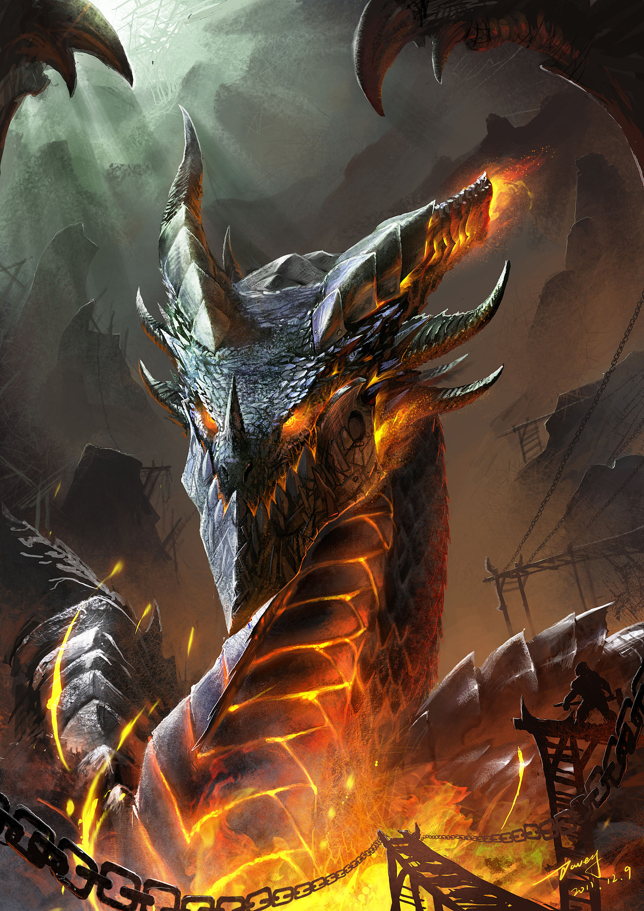 老子来探望儿子(奈法利安)了   一看,被一群人推倒了, 勃然大怒,成就