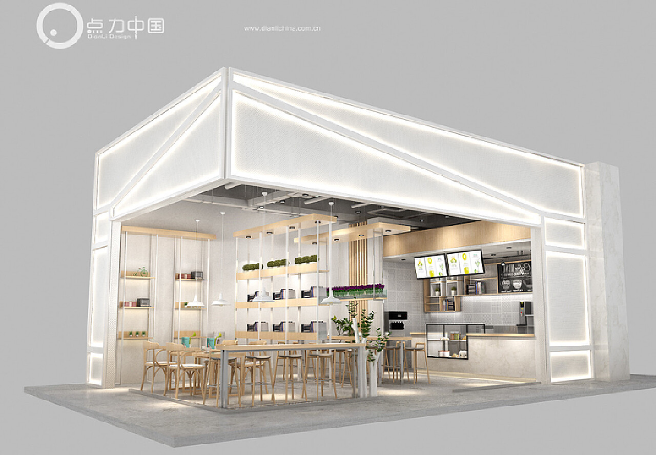 奶茶店效果图、水吧效果图|3D|Architecture/Interior|点力中国_Original作品-站酷ZCOOL