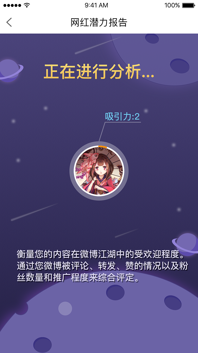新浪微博：电商网红潜力测评工具UE原型图/UI设计图（图ZNzY0MjU2MDA=） - APP界面 - 站酷设计师Signorina158原创素材 - 站酷ZCOOL