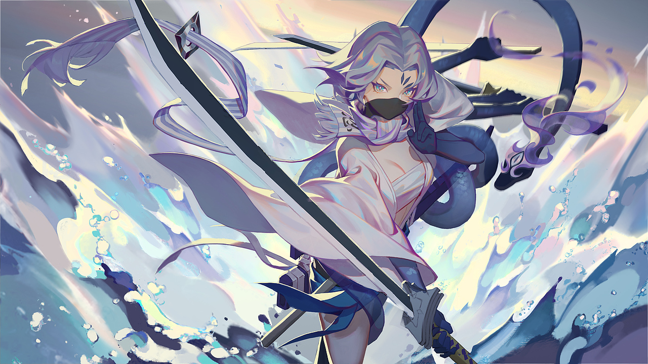 艺渡CG小站 陈滔 阴阳师海忍同人绘画过程