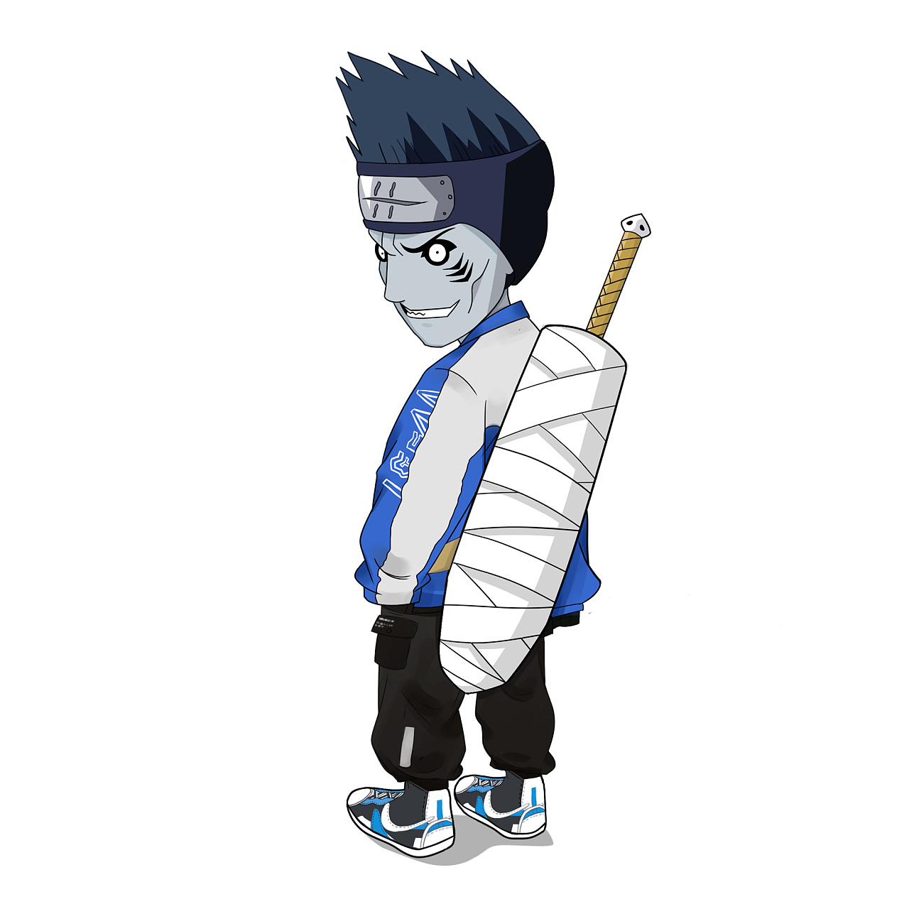 火影"晓"组织穿潮牌q版风