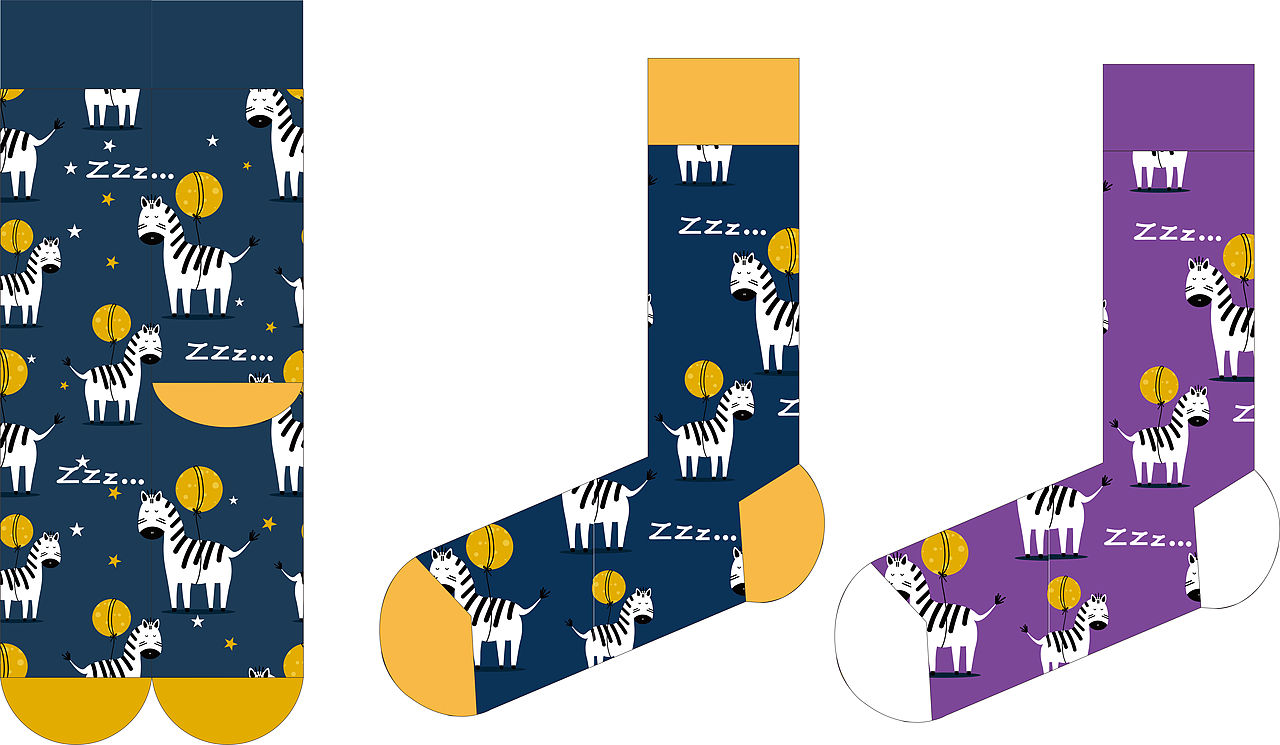 袜子设计|平面|图案|系有米_原创作品-站酷zcool