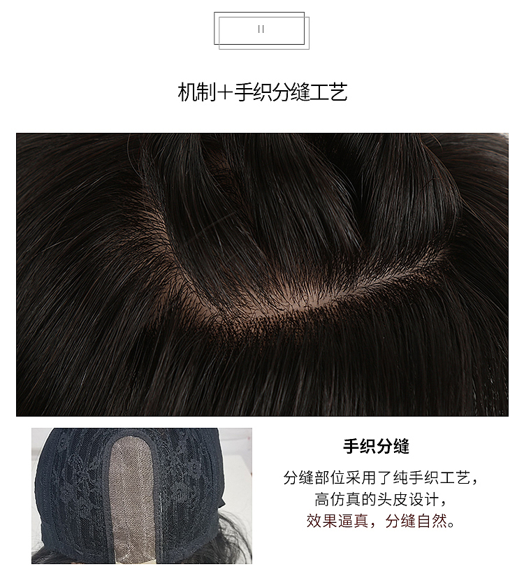 空气刘海波波头假发详情页+主图