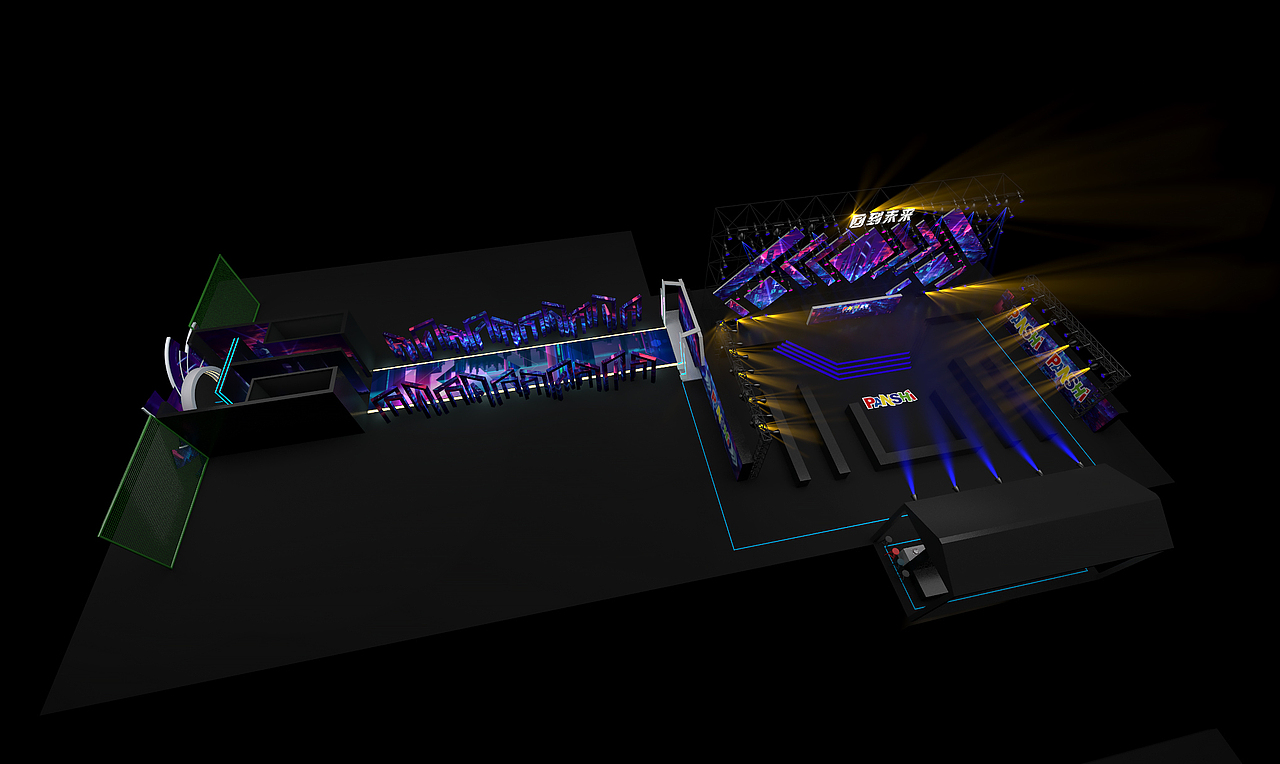 一个活动舞台效果图（图ZMjkxNzU0MjY0） - 舞台美术 - 站酷设计师2020cccc原创素材 - 站酷ZCOOL