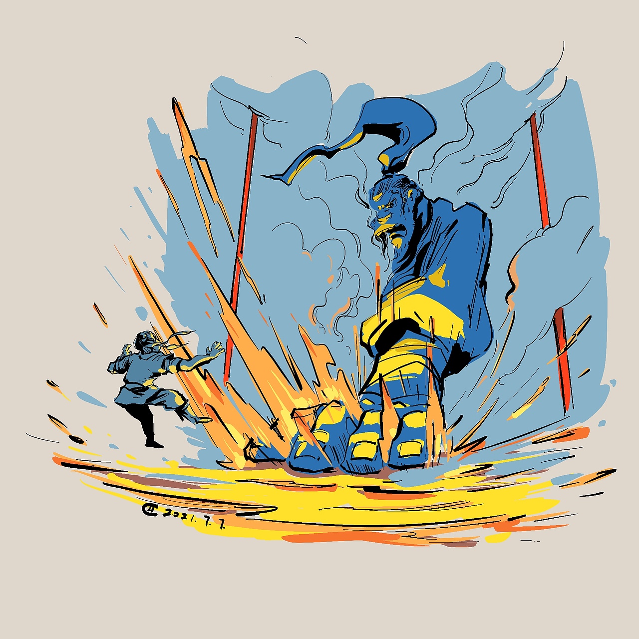 2021年的一些单幅漫画