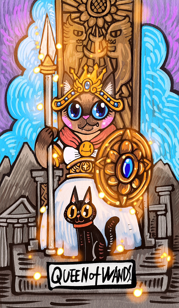 猫咪塔罗权杖和圣杯篇