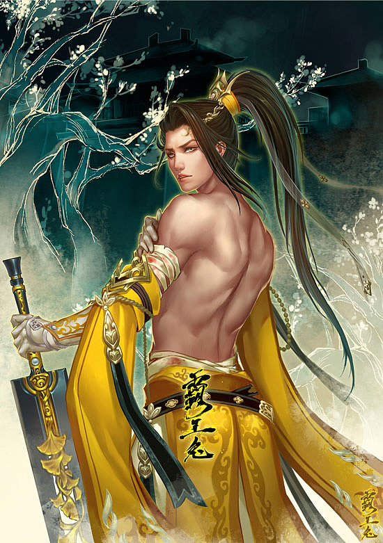 男神3个|插画|创作习作|霸王兔_原创作品-站酷zcool