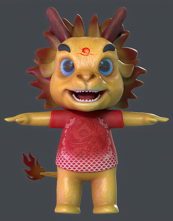 小龙吉祥物形象设计