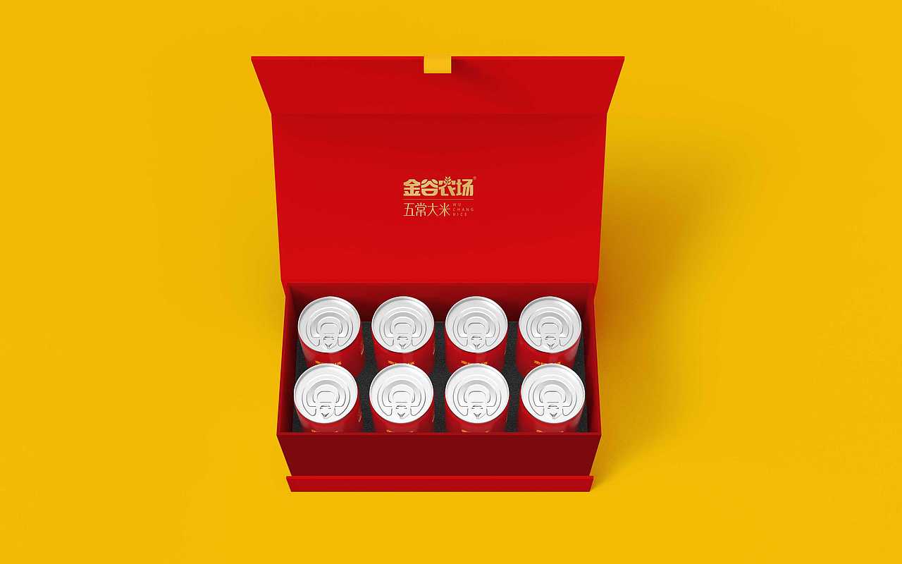 金谷农场大米礼盒设计（图ZMjkyNDg1NDcy） - 包装 - 站酷设计师凌晨五点碰面原创素材 - 站酷ZCOOL