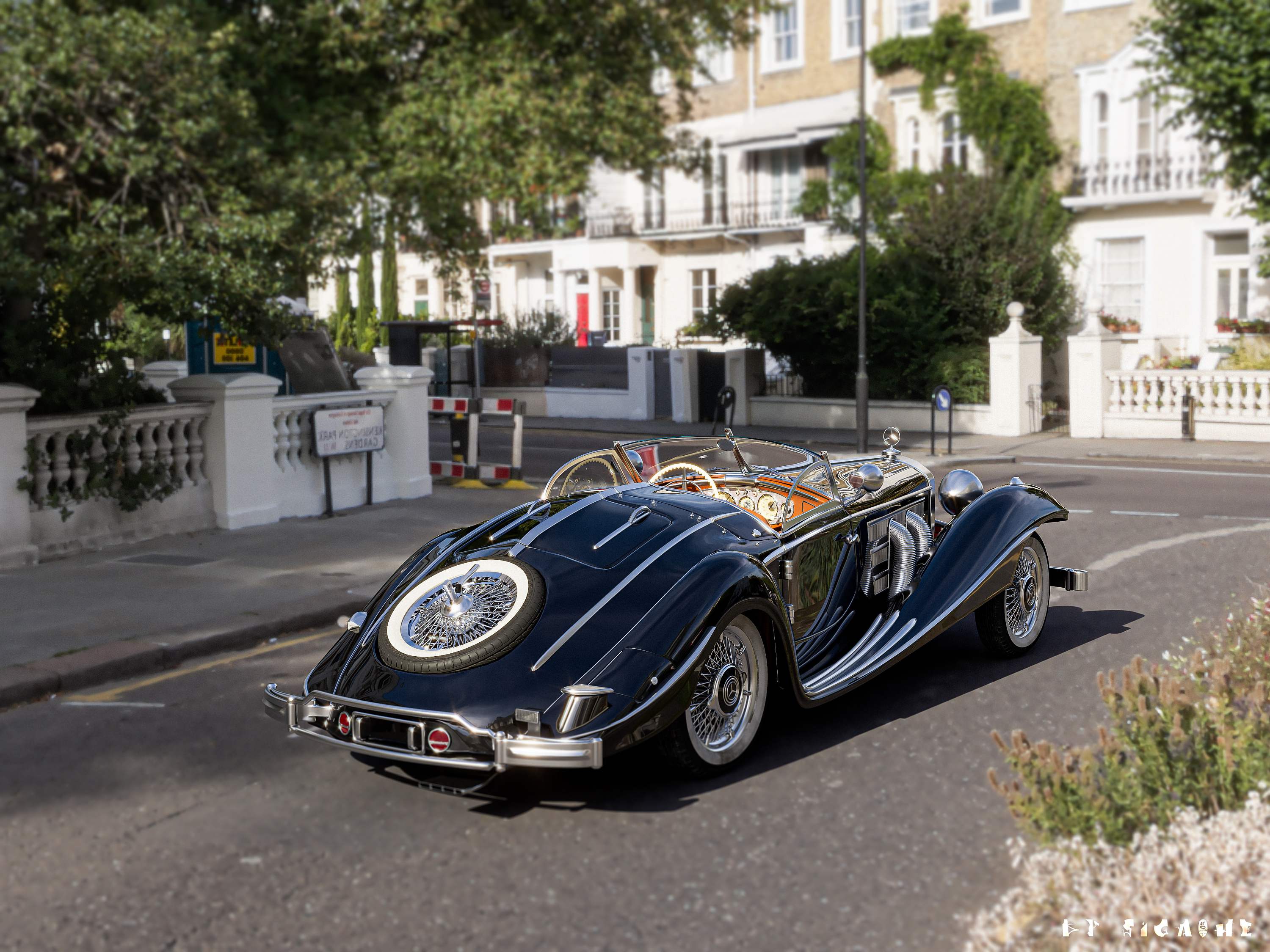 梅赛德斯 - 奔驰500k敞篷跑车的特殊"1936€