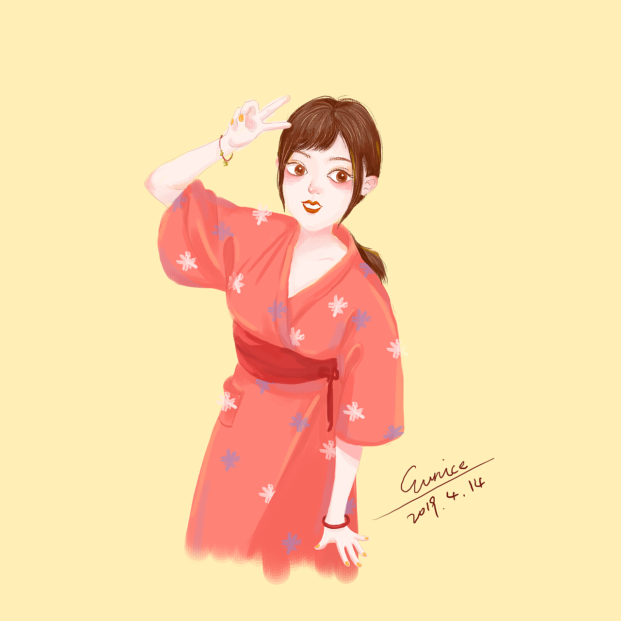 人物插画（图ZMTU0OTQ0MjA0） - 创作习作 - 站酷设计师Eunice2213原创素材 - 站酷ZCOOL