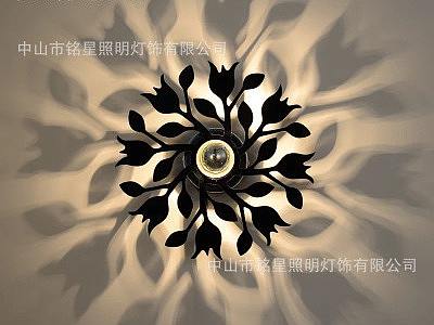 现代亚克力LED影子壁灯    铭星灯饰工厂  专业定制