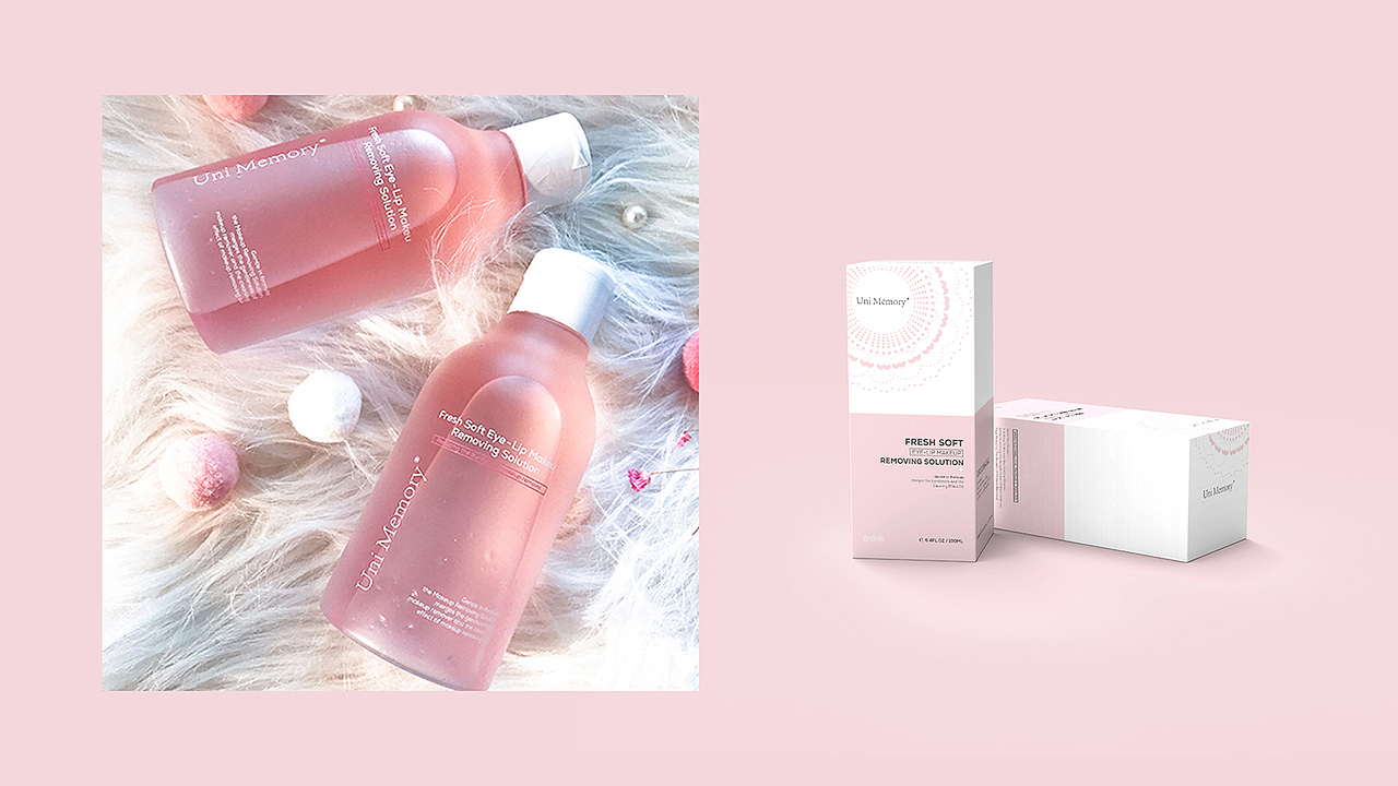 Uni Memory/双层眼唇卸妆液 包装设计 Package Design.（图ZMTY4MDk0MzAw） - 包装 - 站酷设计师EEE97原创素材 - 站酷ZCOOL