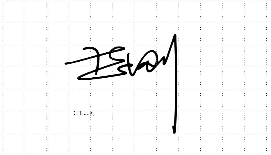 王志伟签名图片