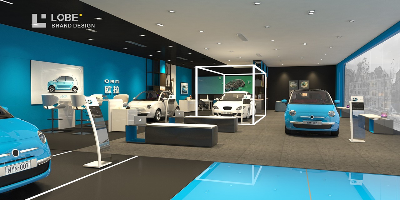 欧拉汽车终端销售店面设计