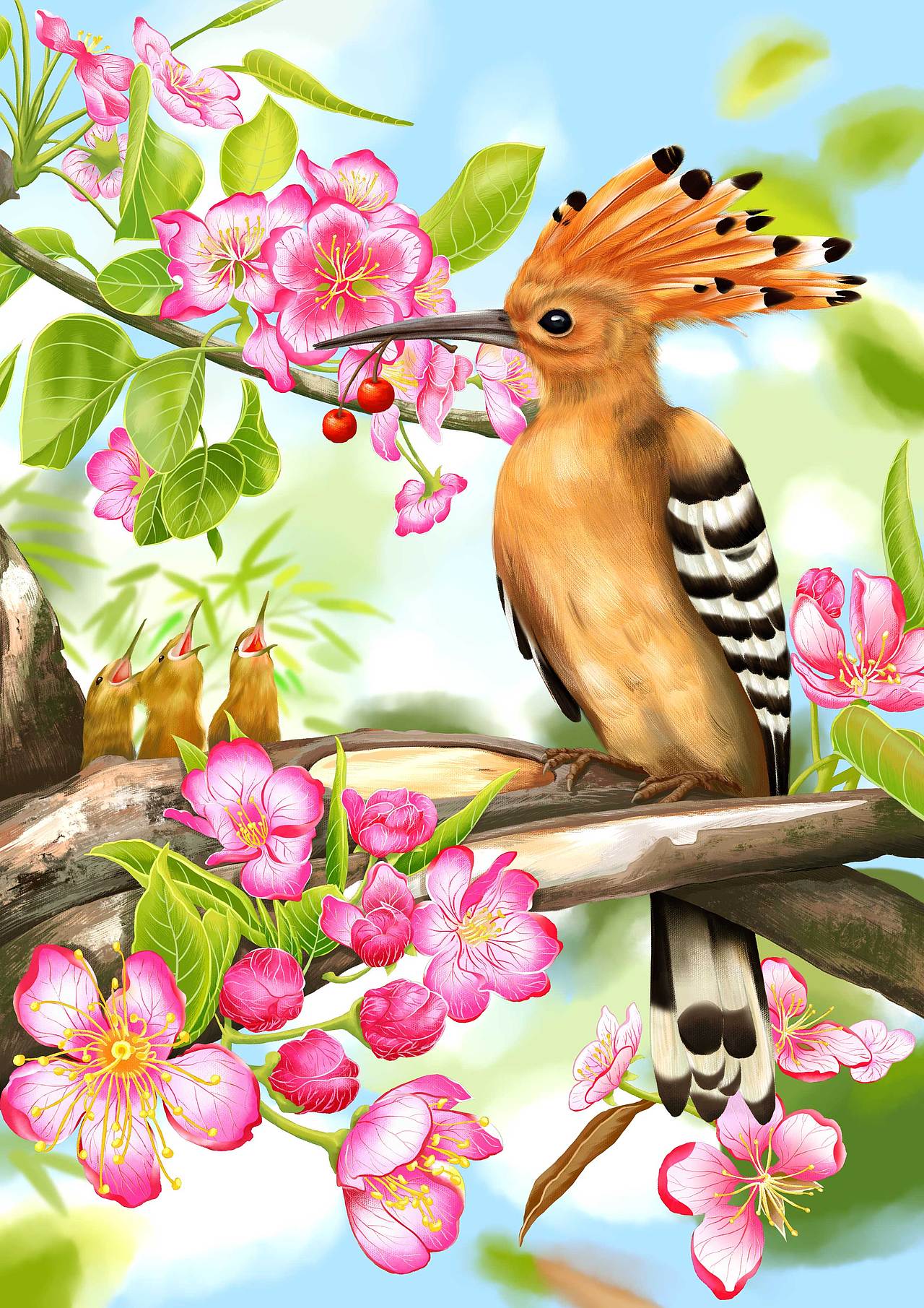 写实动物场景鸟类昆虫 | 彩铅封面🍃（图ZMjk3NDI3NTAw） - 商业插画 - 站酷设计师觅米卜卜原创素材 - 站酷ZCOOL