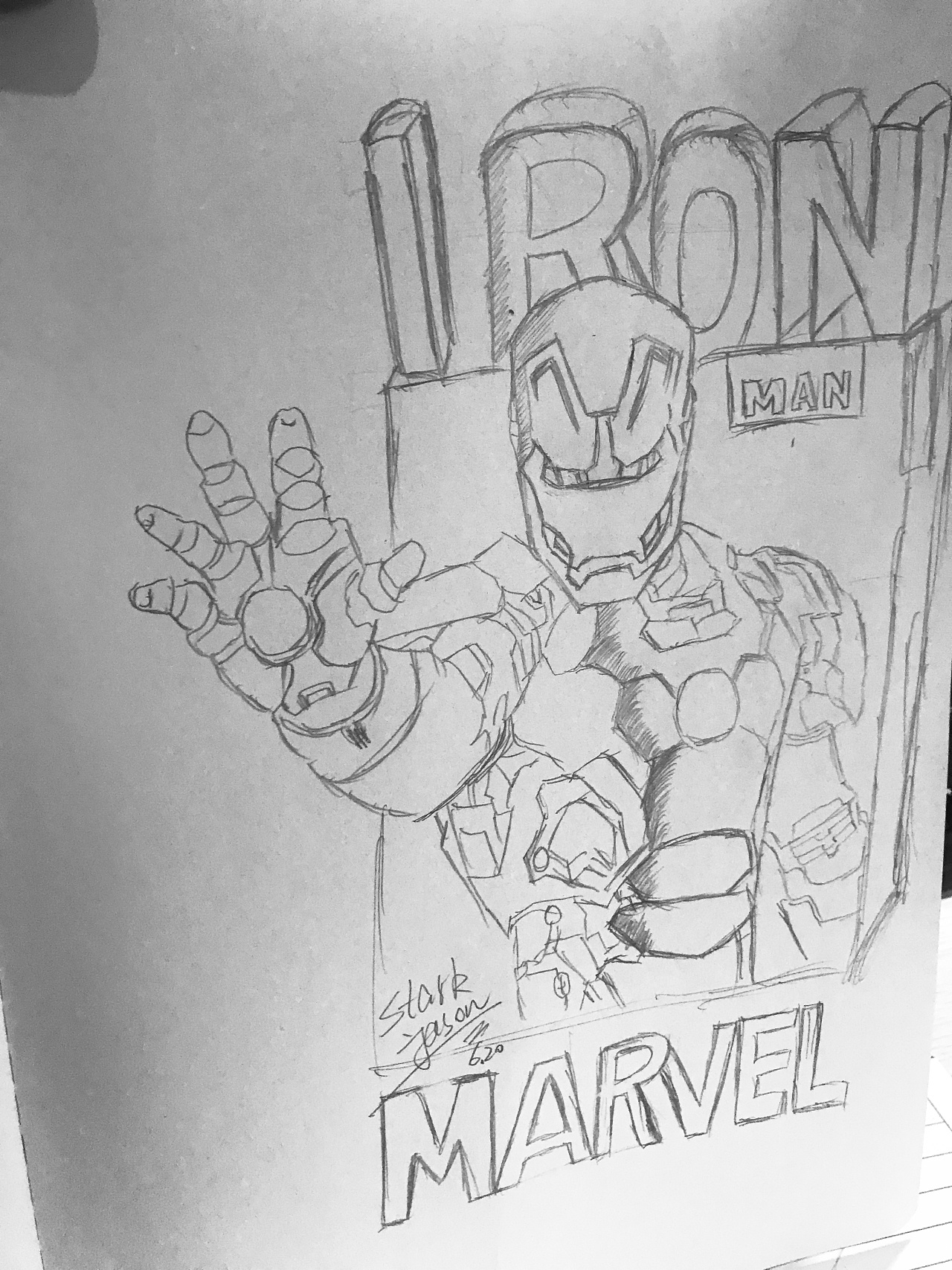 钢铁侠|插画|艺术插画|野生铅笔是设计 - 原创作品 - 站酷 (zcool)