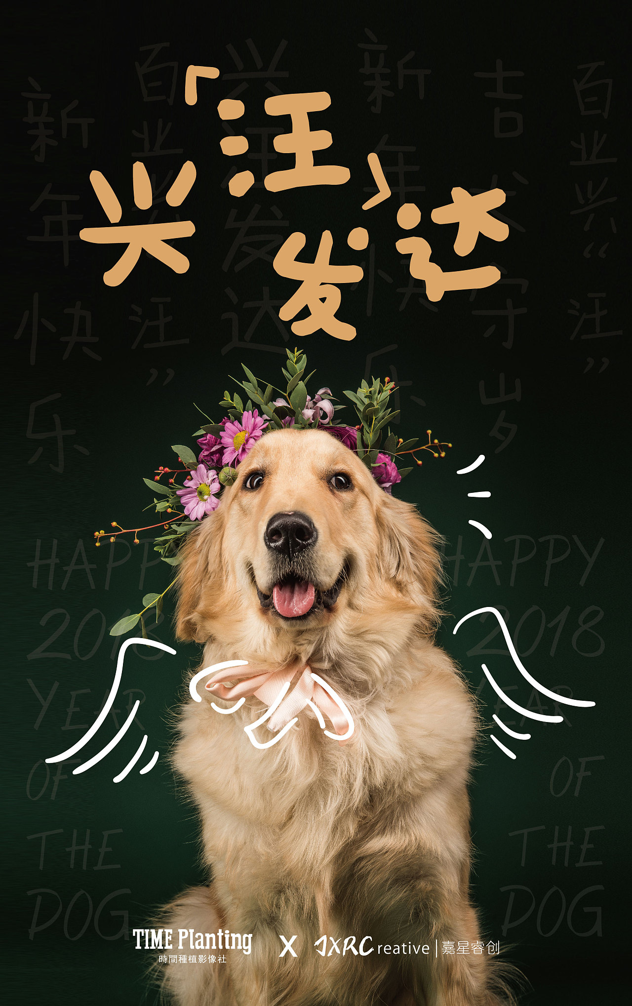 戴花的狗子|平面|海报|jxrc嘉星睿创 - 原创作品 - 站酷 (zcool)